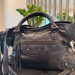 Black Leather Handbag